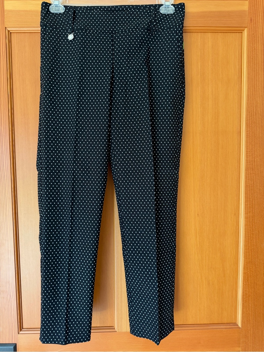Swing Control Women’s Black Polka Dot Golf Pants size 10